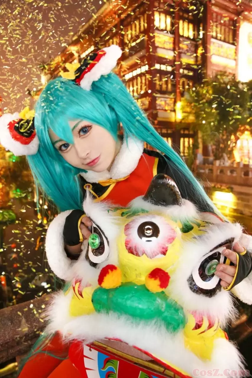 《C站·第193期》初音miku春节一起来舞动狮子头