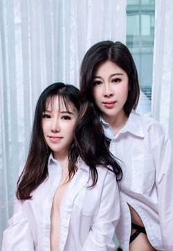 优雅美胸模特夏雨涵韩恩熙双人拉拉高清妹子写真集图片大全