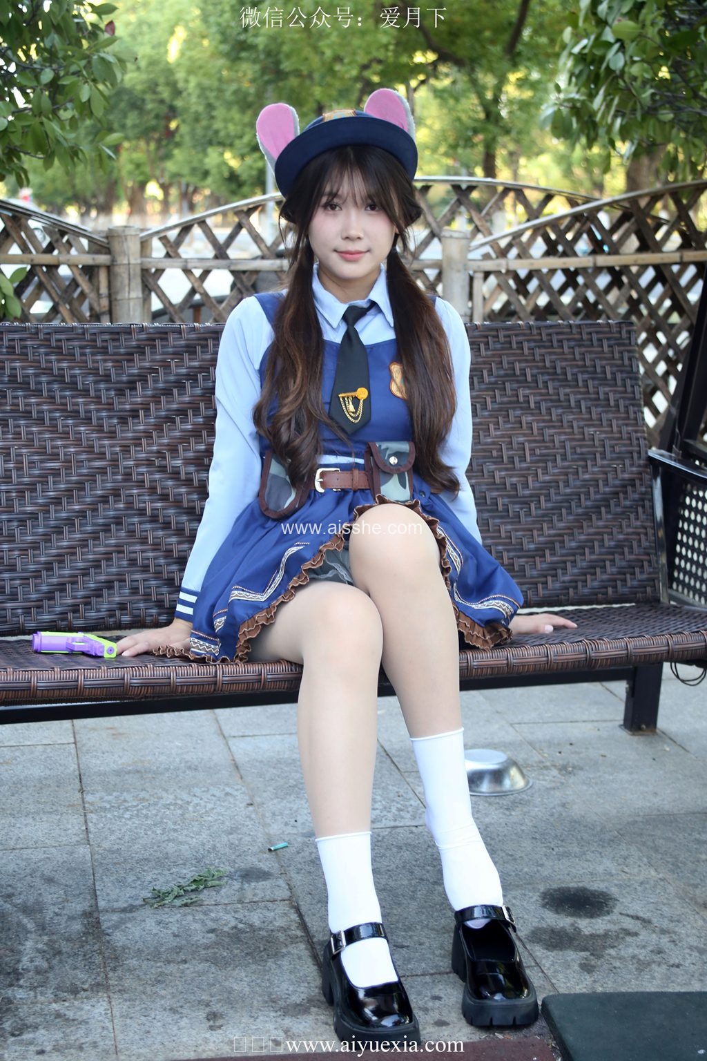 [爱月下] NO.203 圆圆~【兔兔警官】举起手来，交出棒棒糖，否则鸡哔你~（花絮版）