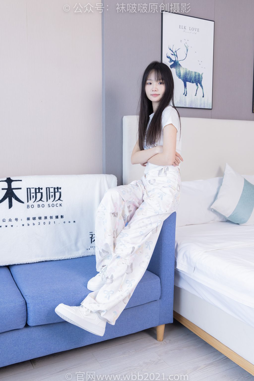 [BoBoSocks袜啵啵] NO.550 甜甜圈-板鞋、自然穿脏白棉袜（花絮版）