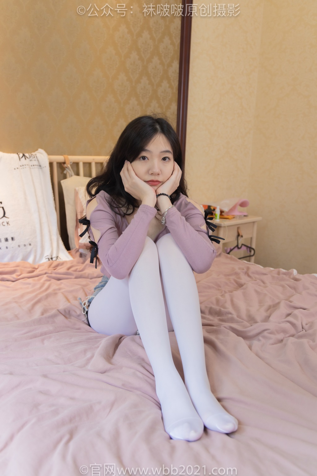 [BoBoSocks袜啵啵] NO.504 小甜豆-板鞋、厚白丝（花絮版）