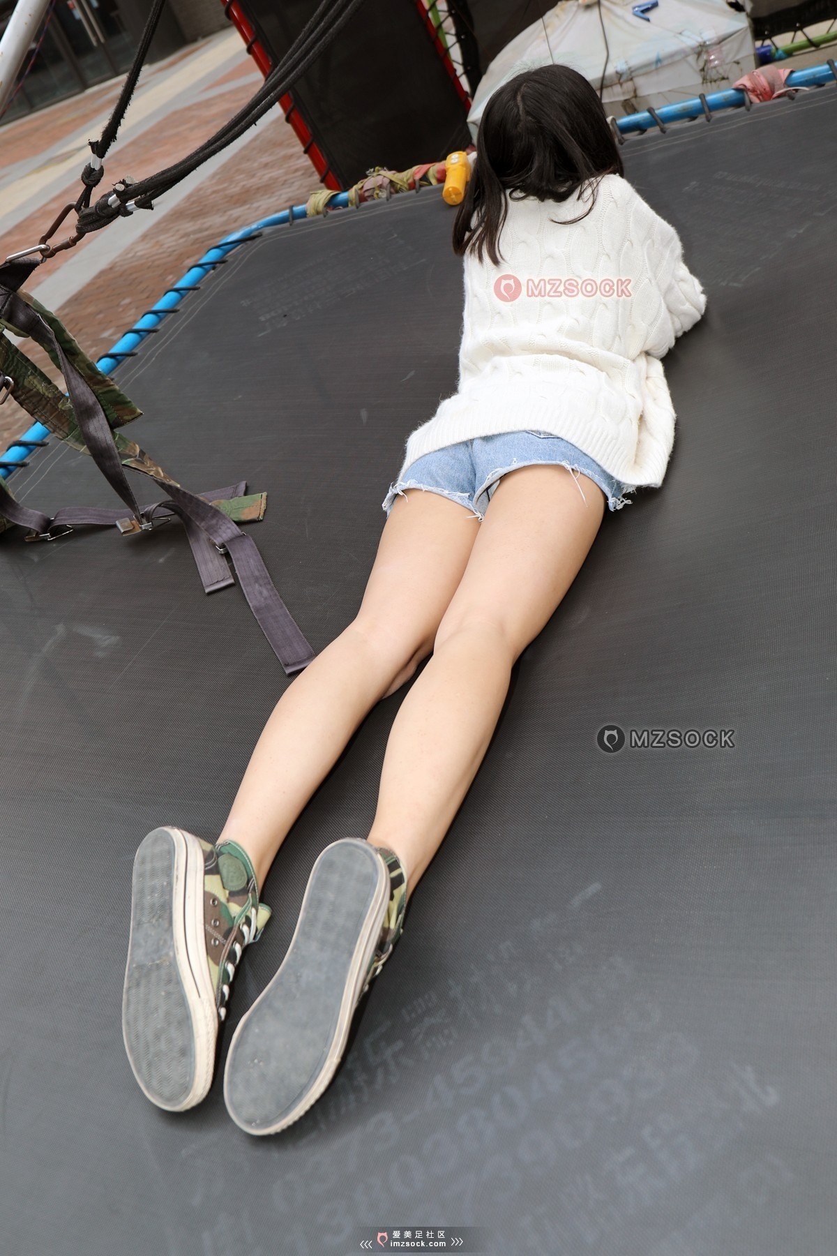 MZSOCK NO.296-2018年-爱每足原创 范范 迷彩帆布鞋 上集