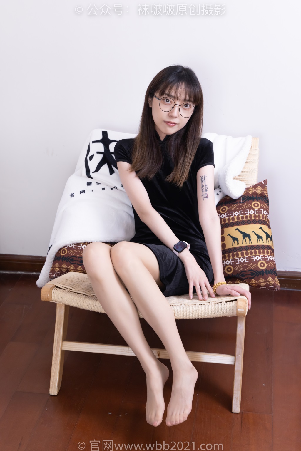 [BoBoSocks袜啵啵] NO.482 稚予-高跟鞋、厚嘿丝大腿袜、肉丝（脚尖微加固款）、旗袍（花絮版）